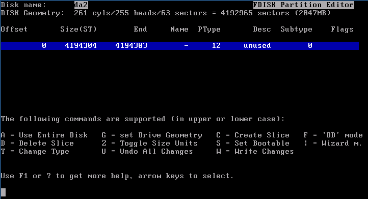 Fdisk Partition Editor